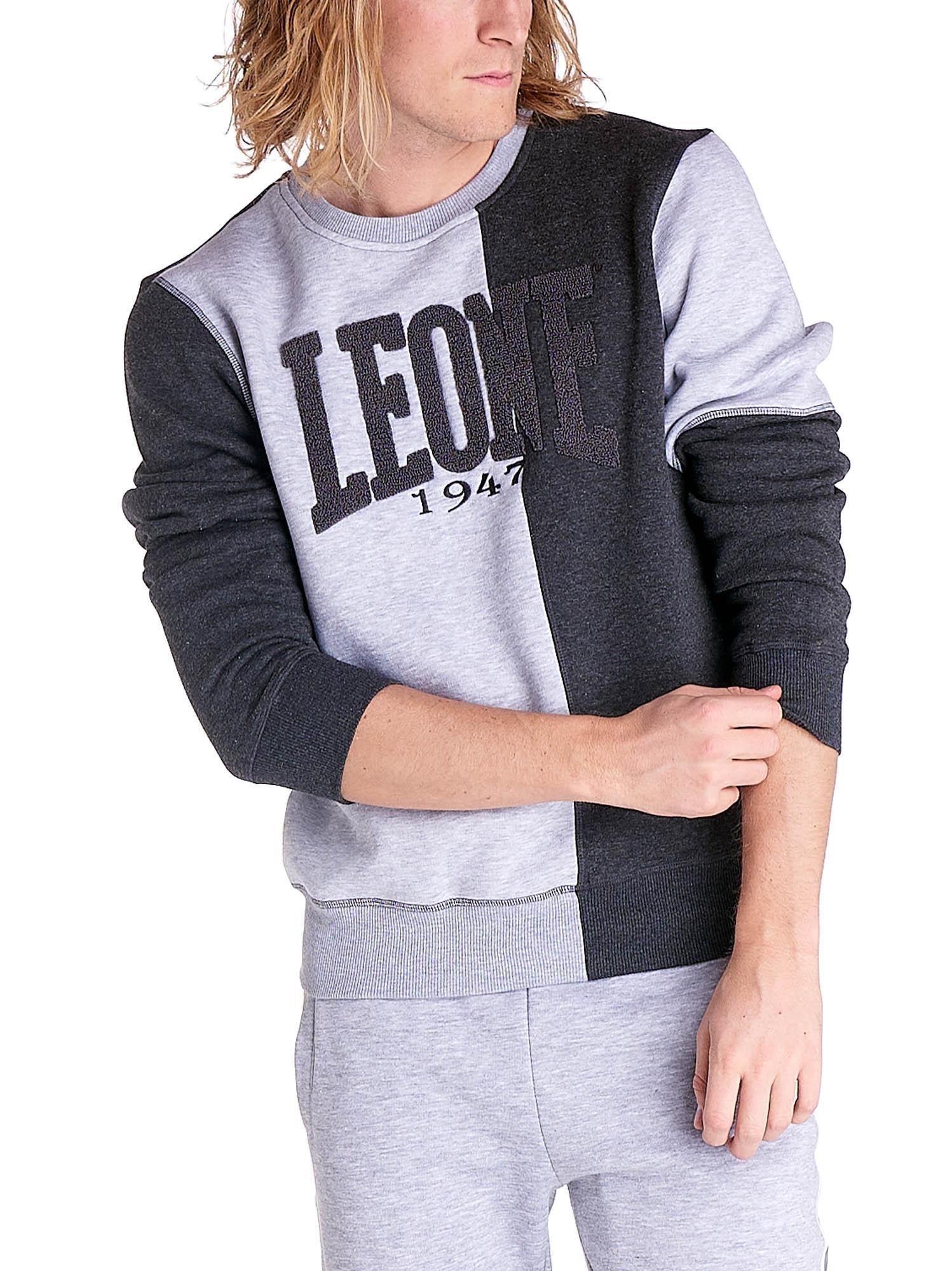 Sudadera de hombre con cuello redondo bicolor geométrico Work Leisure 5/6