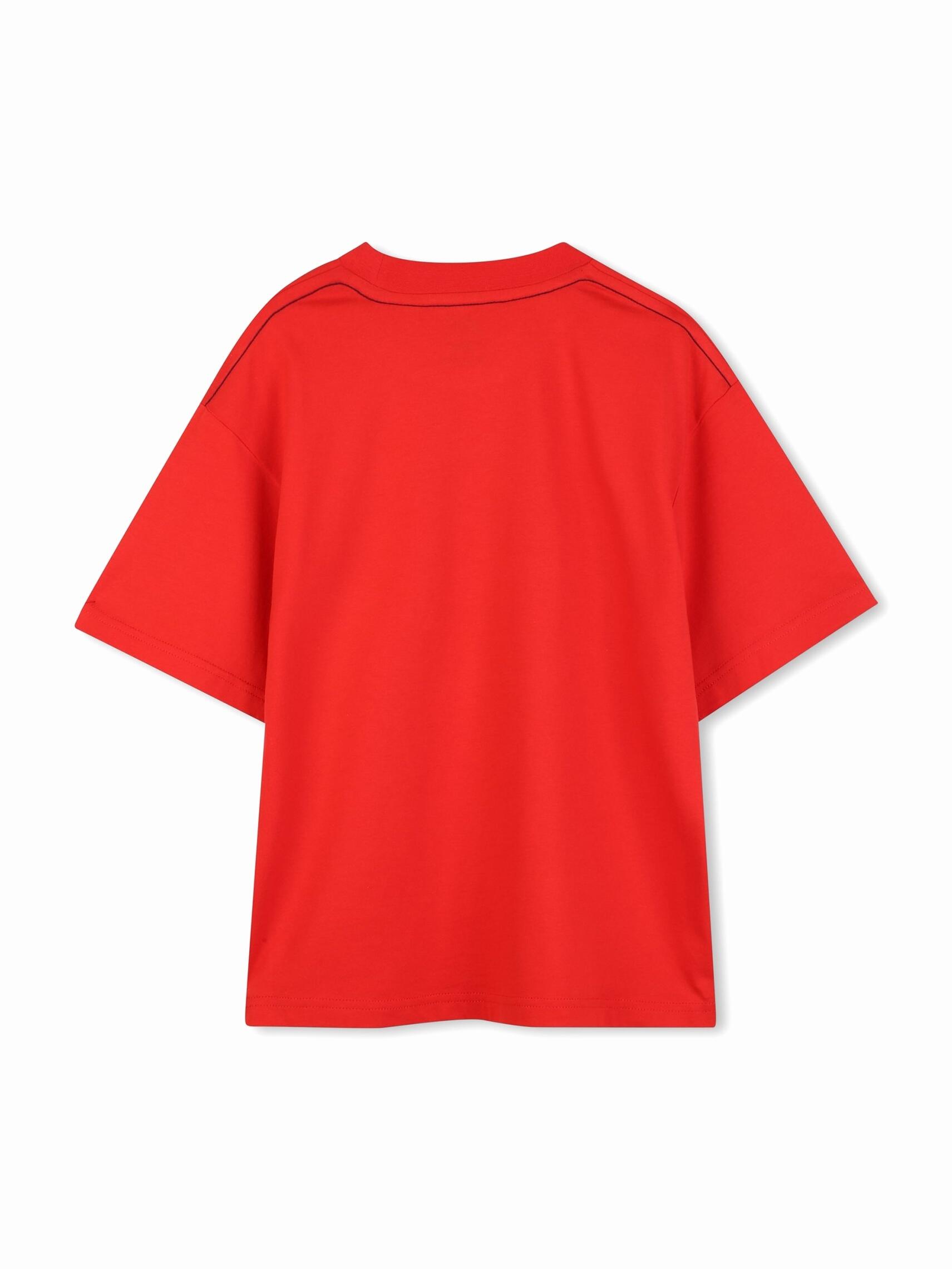 Tee Shirt Garçon Timberland T60791 97e New Red 2/3