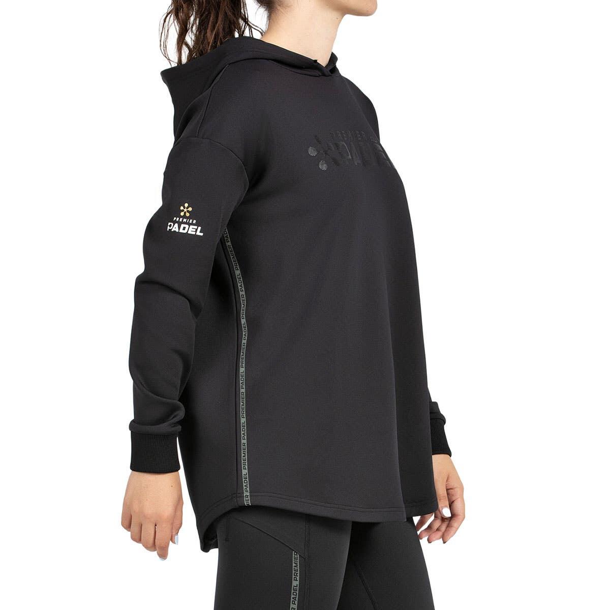 SUDADERA BULLPADEL PAITT 005 NEGRO MUJER XS 3/4