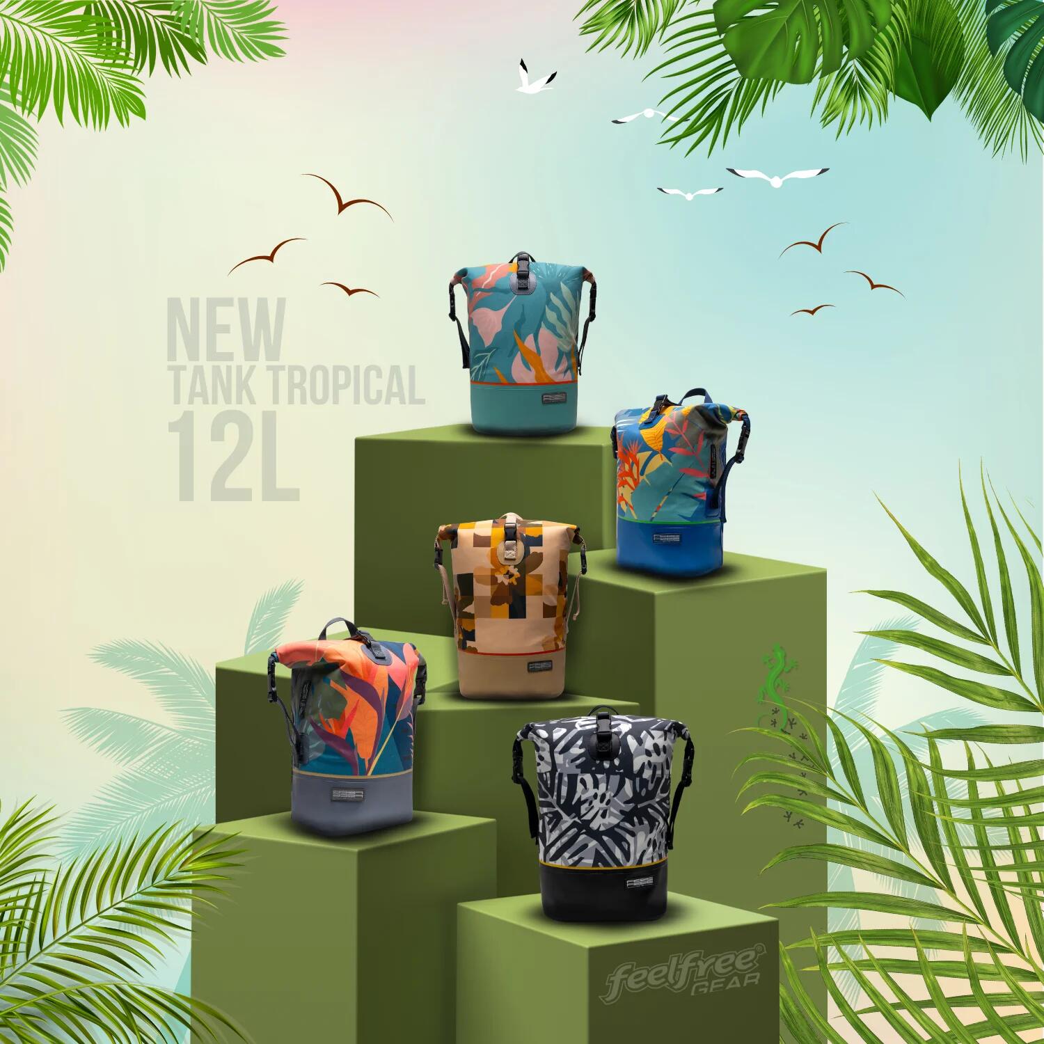 Zaino impermeabile Mini Dry Tank Tropical 12L 4/4