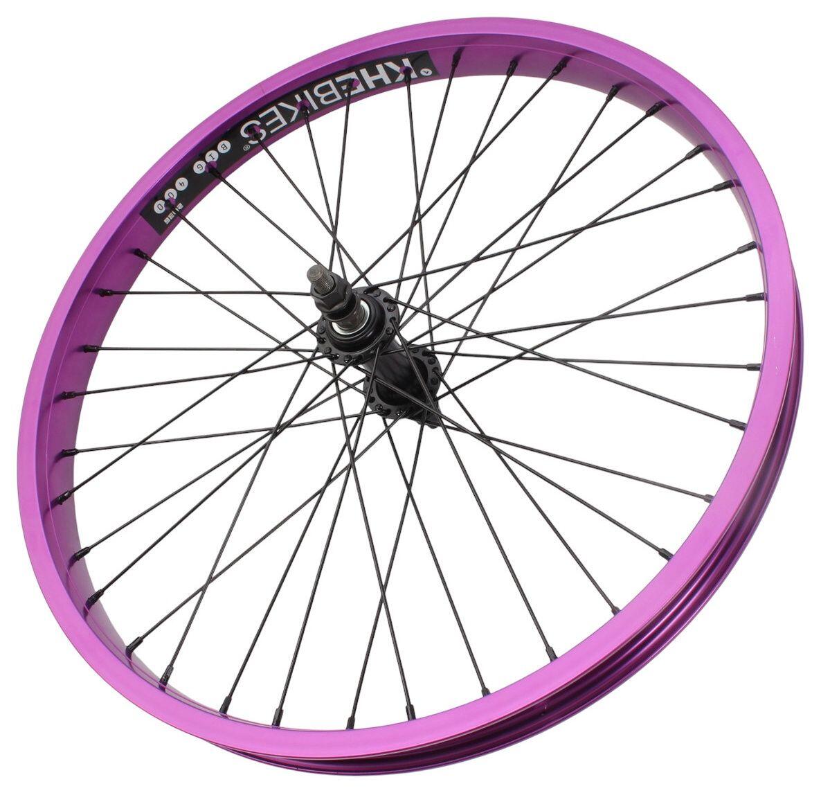 BMX voorwiel KHE PRISM 20 inch paars 5/7