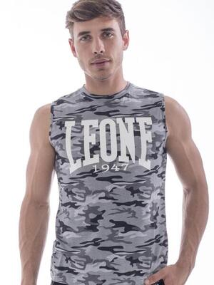 T-shirt smanicata da uomo Leone 1947 Apparel Camo Logo