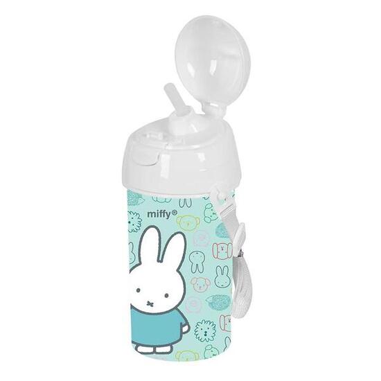Borraccia Bambini Miffy Niebla Blanca con Pajita e Apertura Automática 05 L