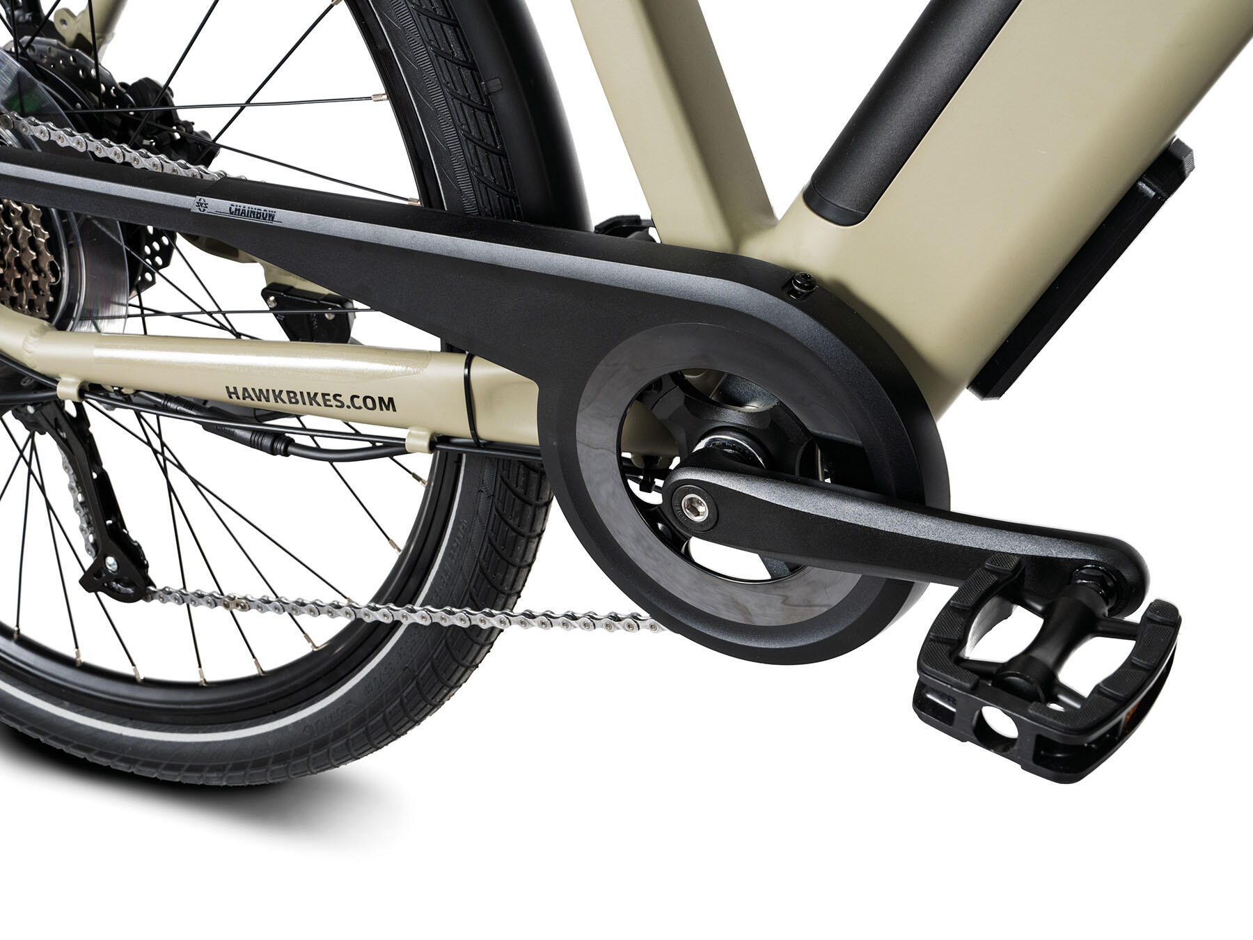 HAWK e-Trekking Bafang  Herren E-Bike mit Integrierten Akku 5/6