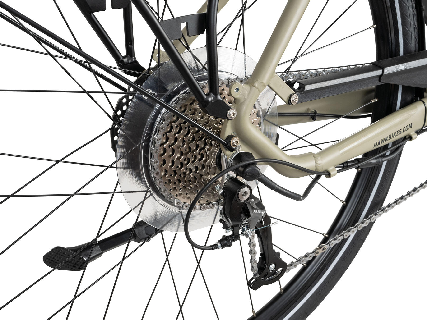 HAWK e-Trekking Bafang  Herren E-Bike mit Integrierten Akku 6/6