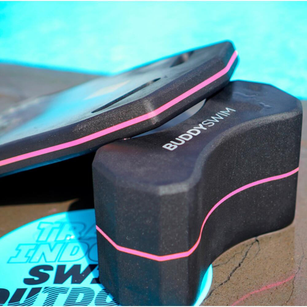 Deska do pływania BuddySwim Kickboard Black/Pink 4/5