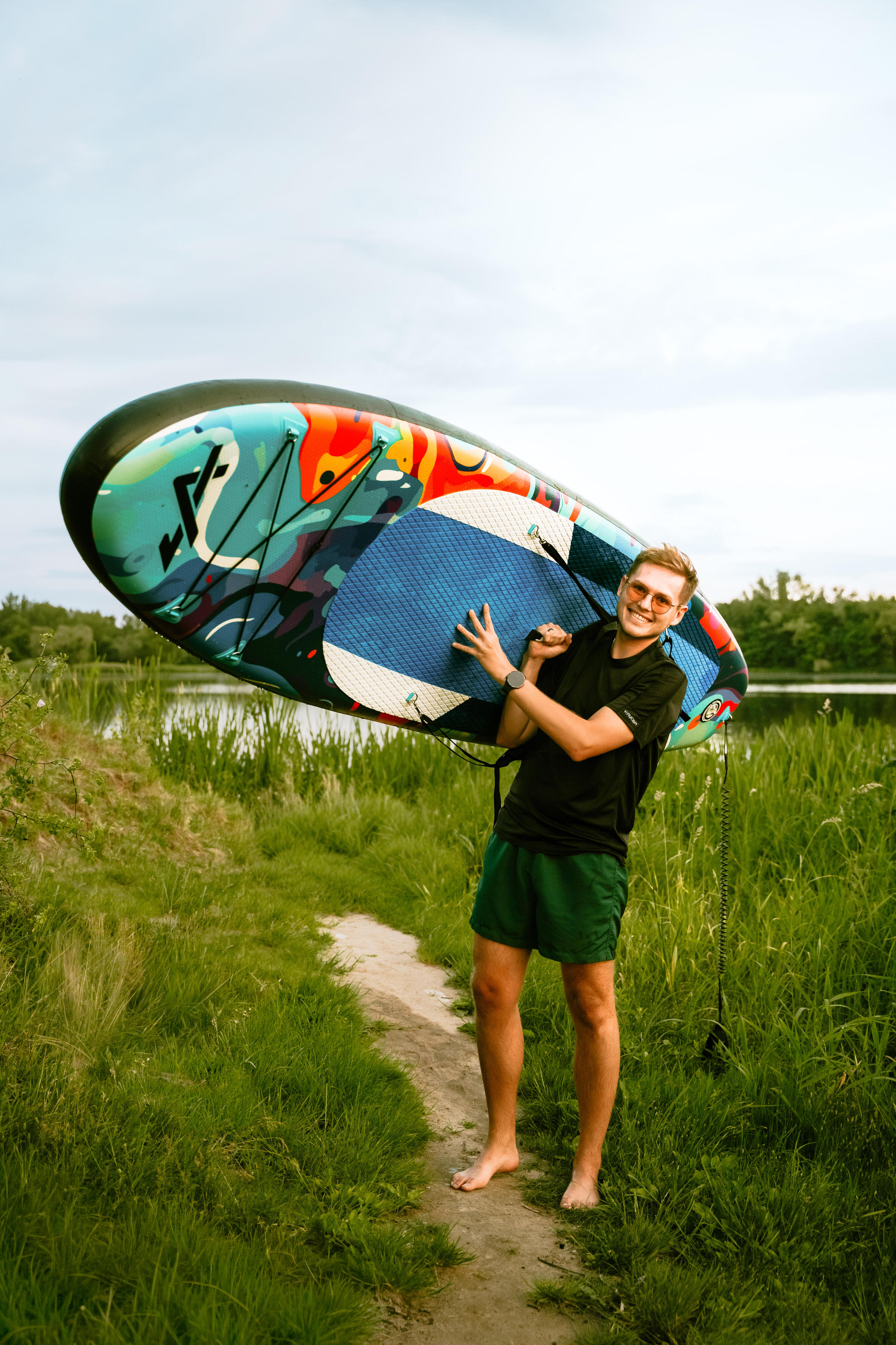 Athler Cobia 320 Blue aufblasbares SUP-Board mit Sitz und Paddel 2/7