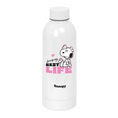 Borraccia Thermos in acciaio inossidabile Bambini Snoopy Blanca con Tapón de