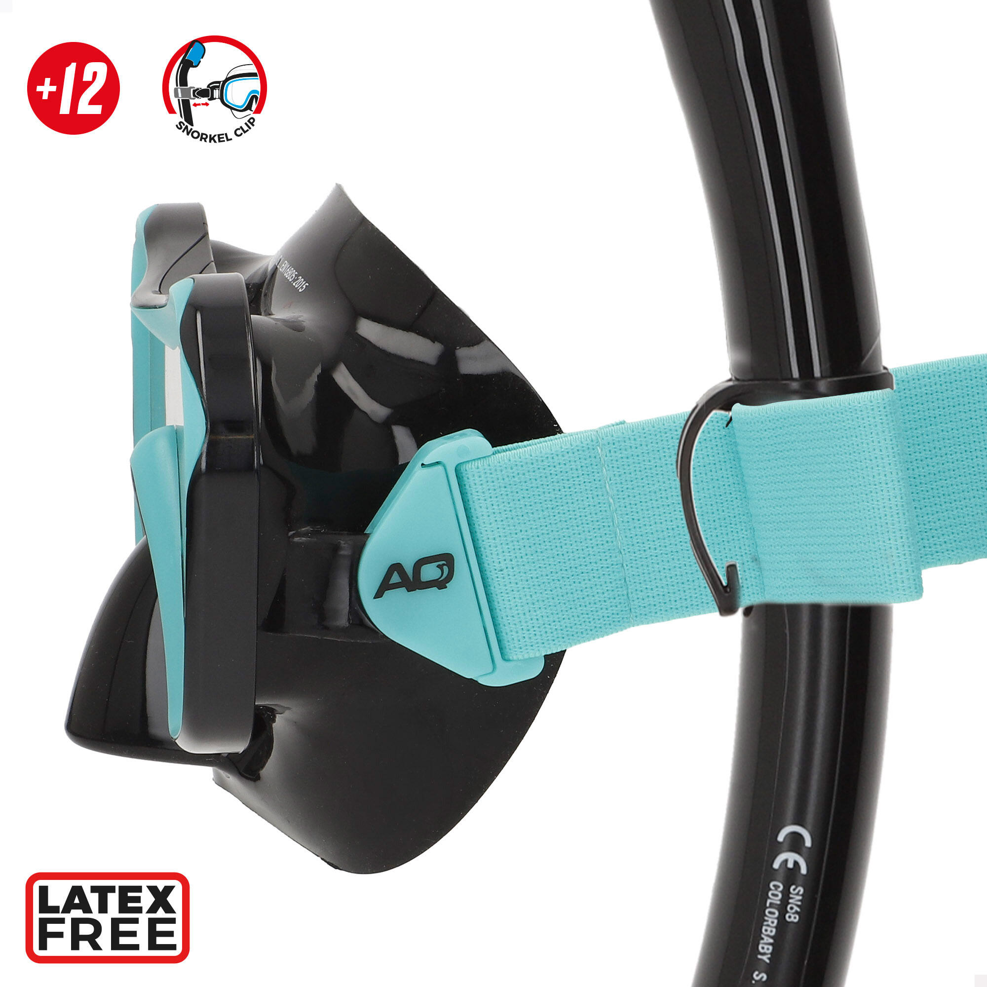 Ensemble Aqua Sport masque en cristal avec tube en silicone +12 ans 3/7