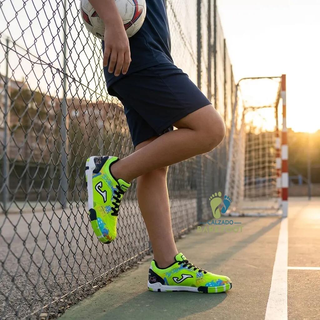 Joma Zapatillas Fútbol Sala Junior Flúor - Talla 38 2/6