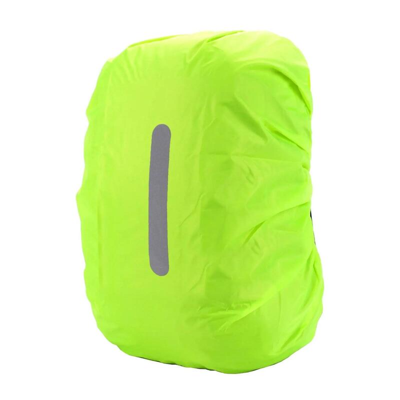 Husă de ploaie pentru rucsac cu bandă reflectorizantă - Galbenă
