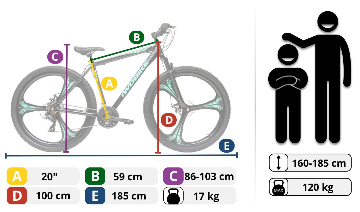 Rower Górski MTB MintRider Koła 29" 7/7