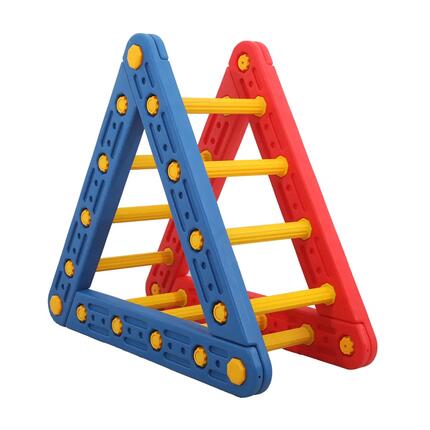 Kinderen Binnen Klimdriehoek plastic opvouwbare klimladder King Multikleur
