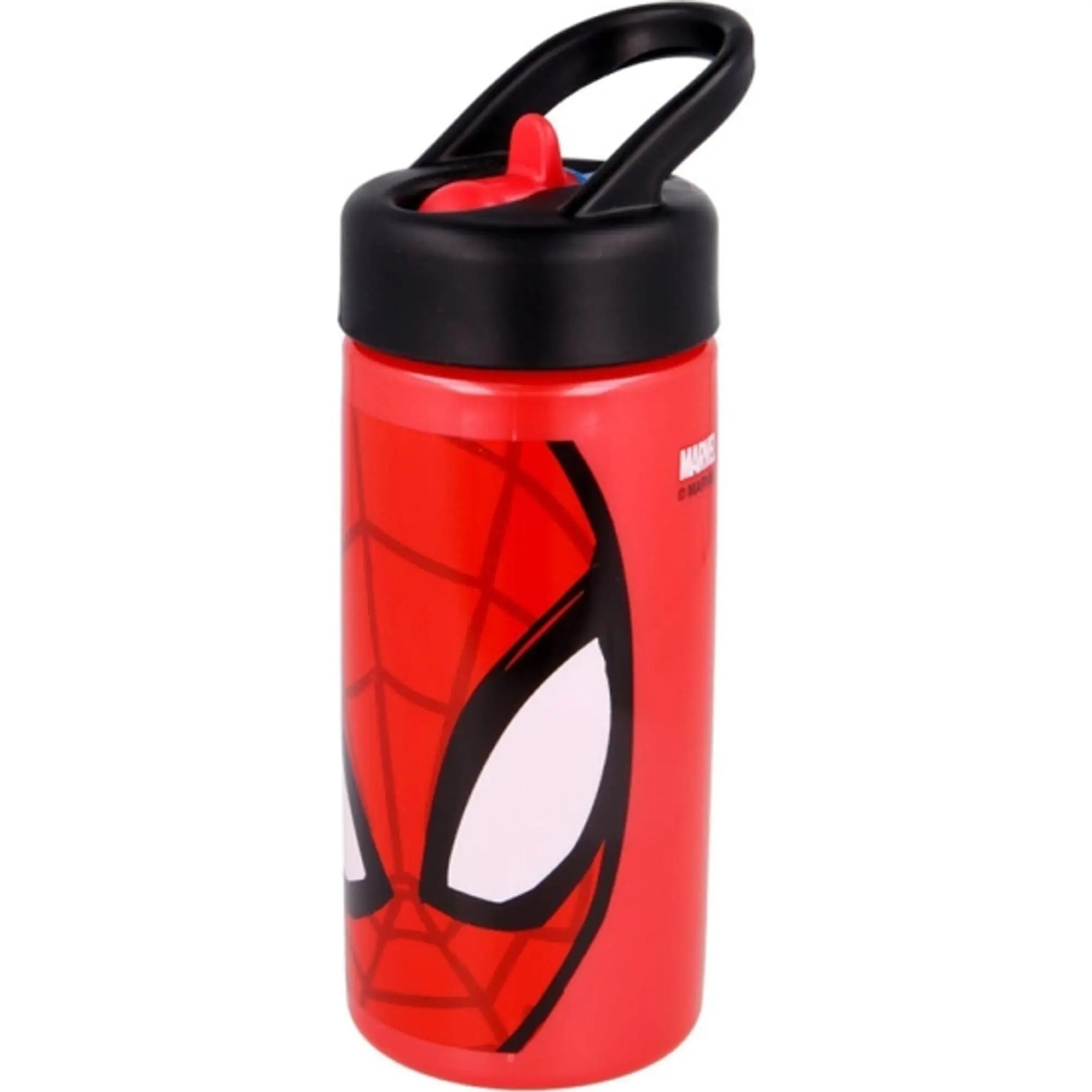 Trinkflasche Kinder Spiderman Great Power Rot mit Griff und Boquilla 2/3