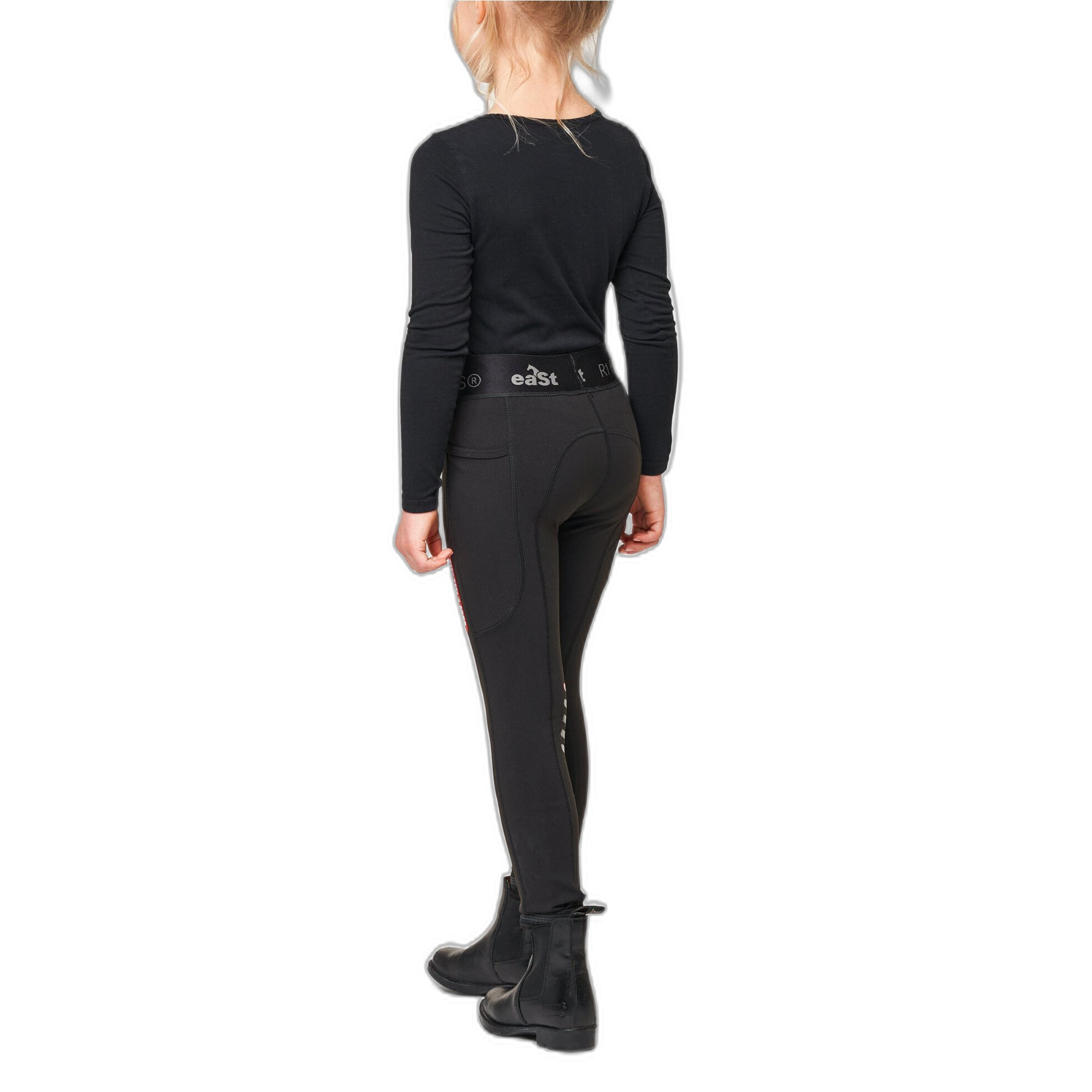 Dziewczęce legginsy jeździeckie o średniej przyczepności eaSt Reggings® R1 2/3