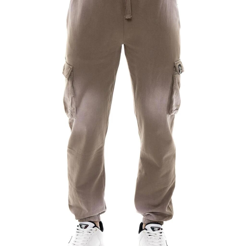 Men's cargo trousers in Fleece with elasticated bottom, Leone 1947 Vintage Dept.