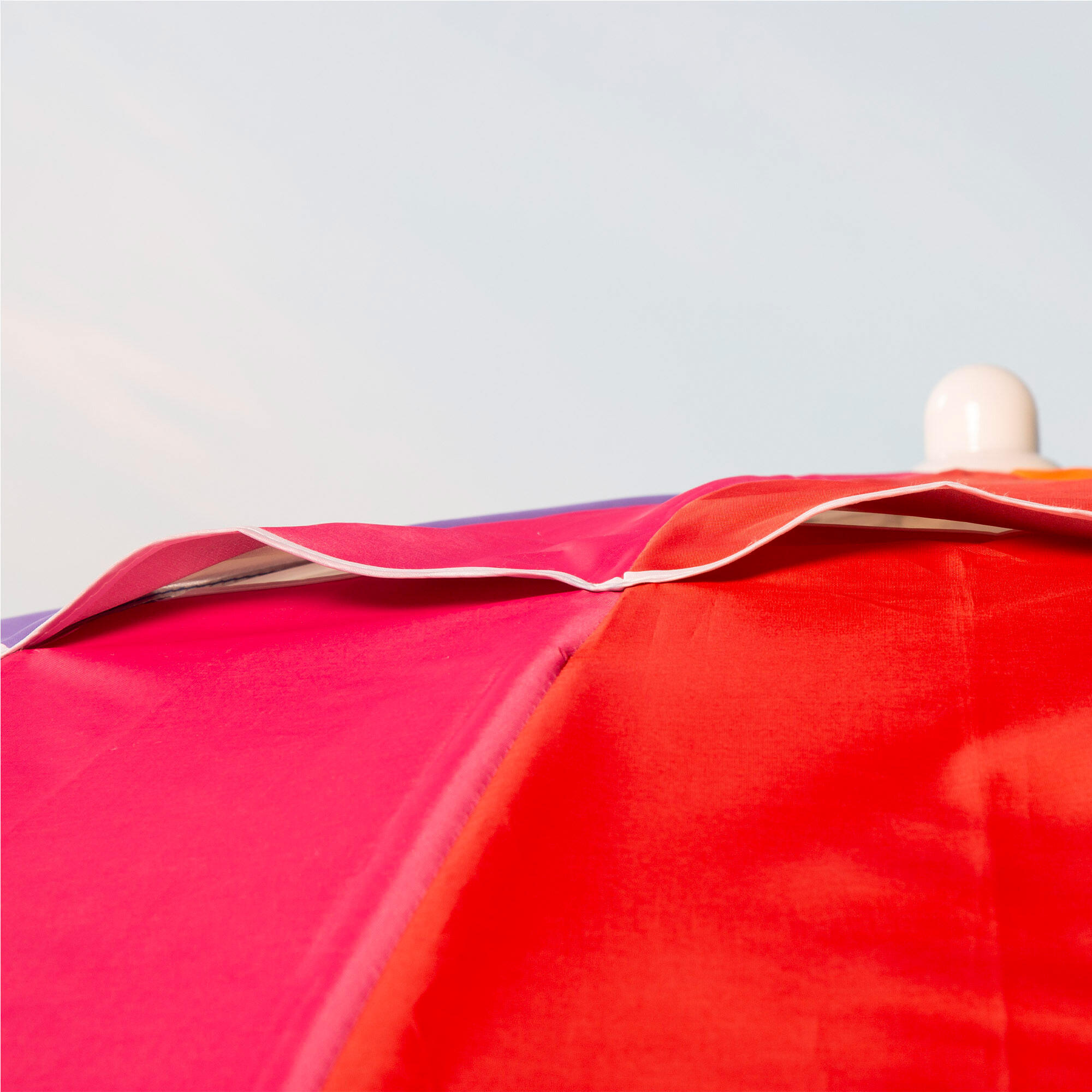 Parasol de plage 16 baleines 200 cm multicolore inclinable UV50 6/7