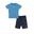 Tricou și pantaloni scurți Leone Original din bumbac pentru băieți