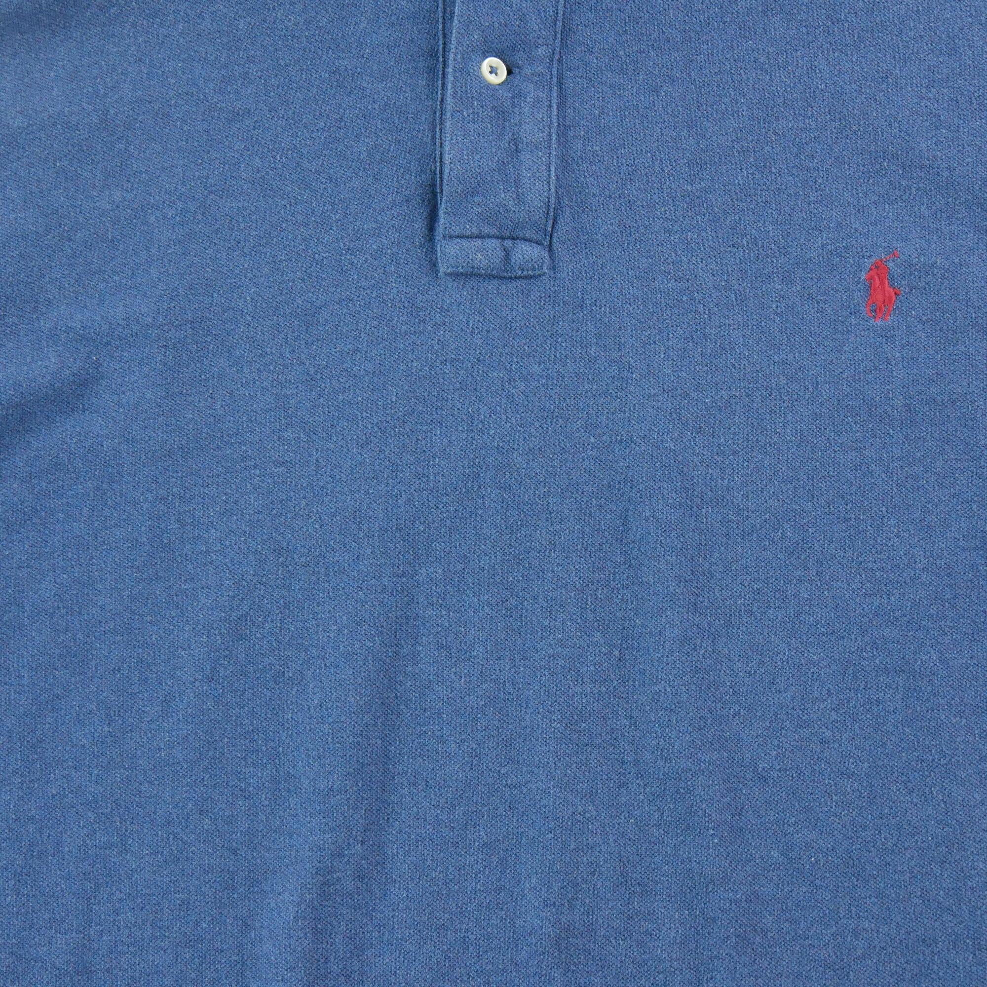 Tweedehands - Polo Ralph Lauren heren lange mouw XLT blauw - Goede staat 3/6