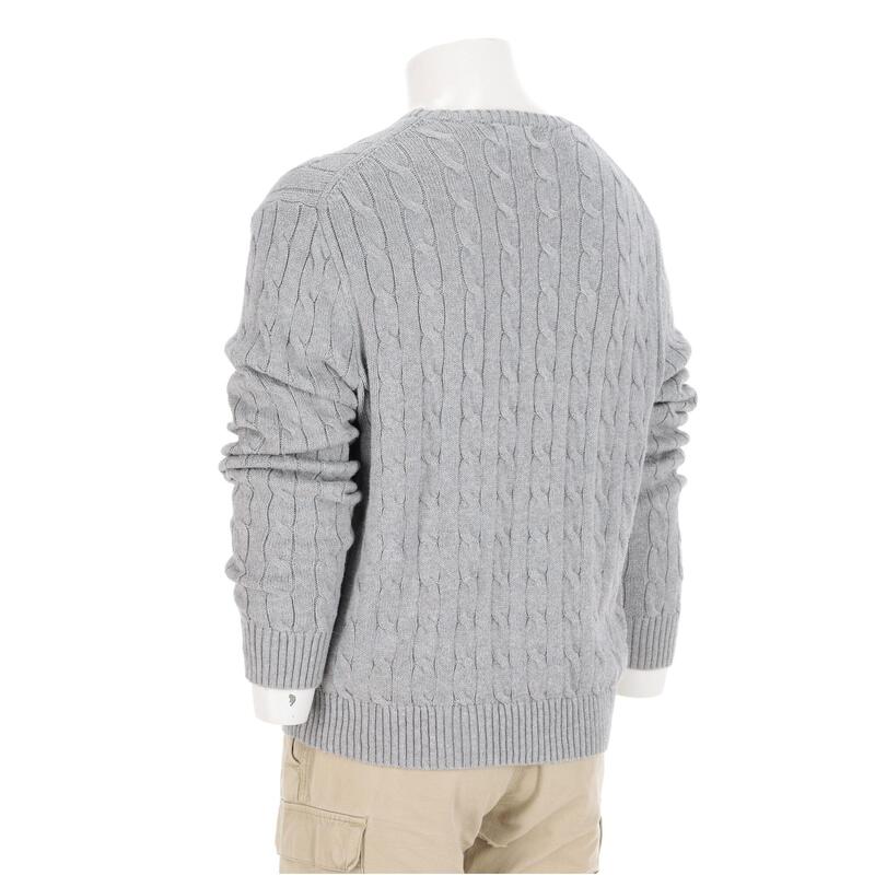 Second life - Pulover bărbați tricotat torsadat gri Polo Ralph Lauren - Ca nou