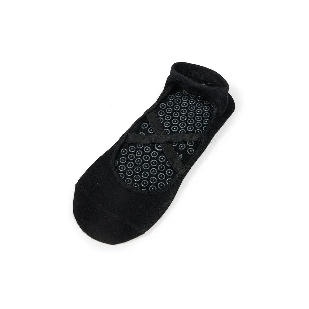 Antislip Yoga & Pilates Sokken - Dubbelpak Grijs & Zwart - Biologisch Katoen 5/7