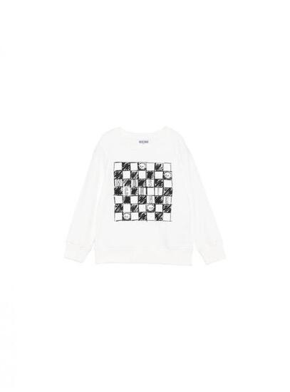Sweat garçon Moschino blanc