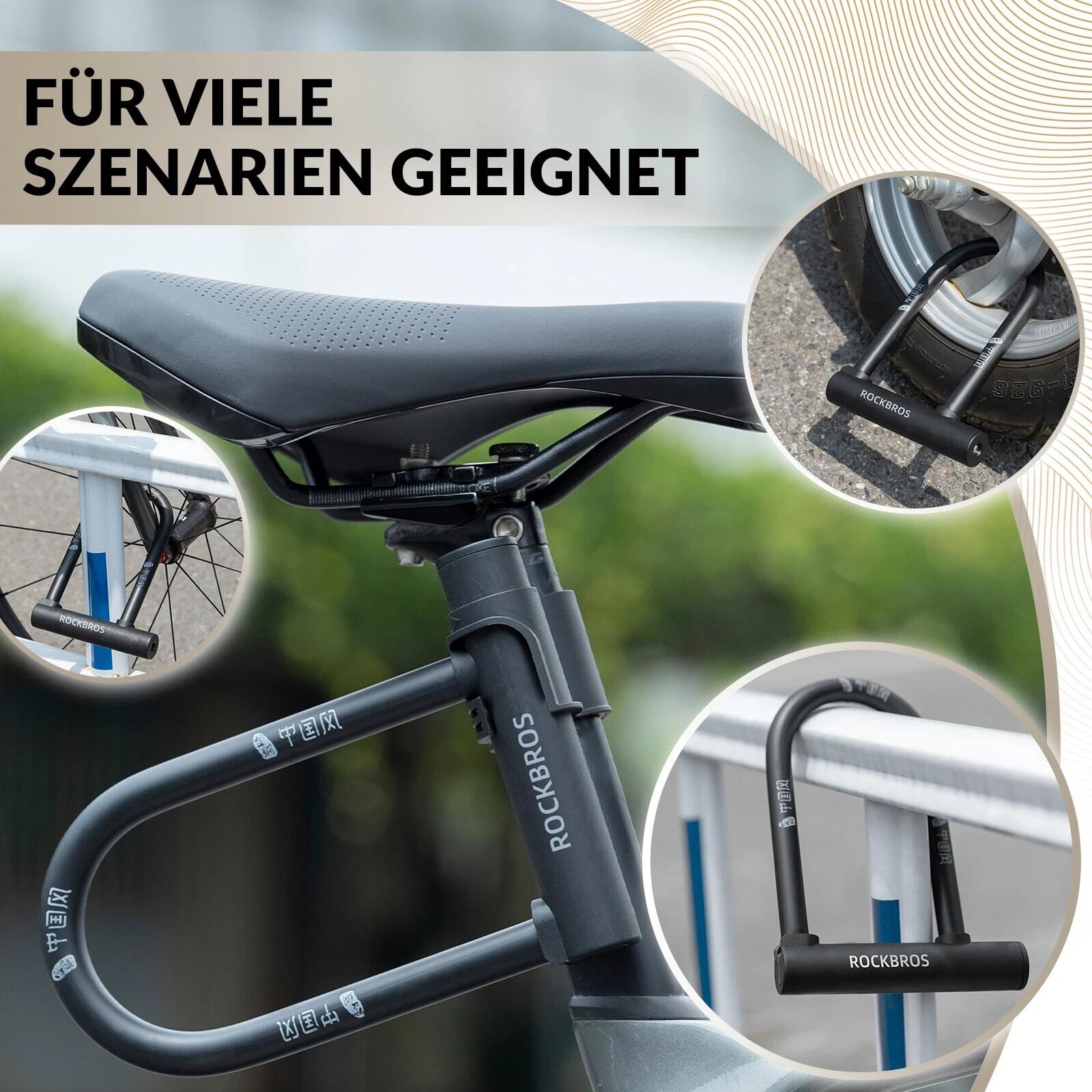 ROCKBROS U-Schloss Fahrradschloss Bügelschloss 4/6