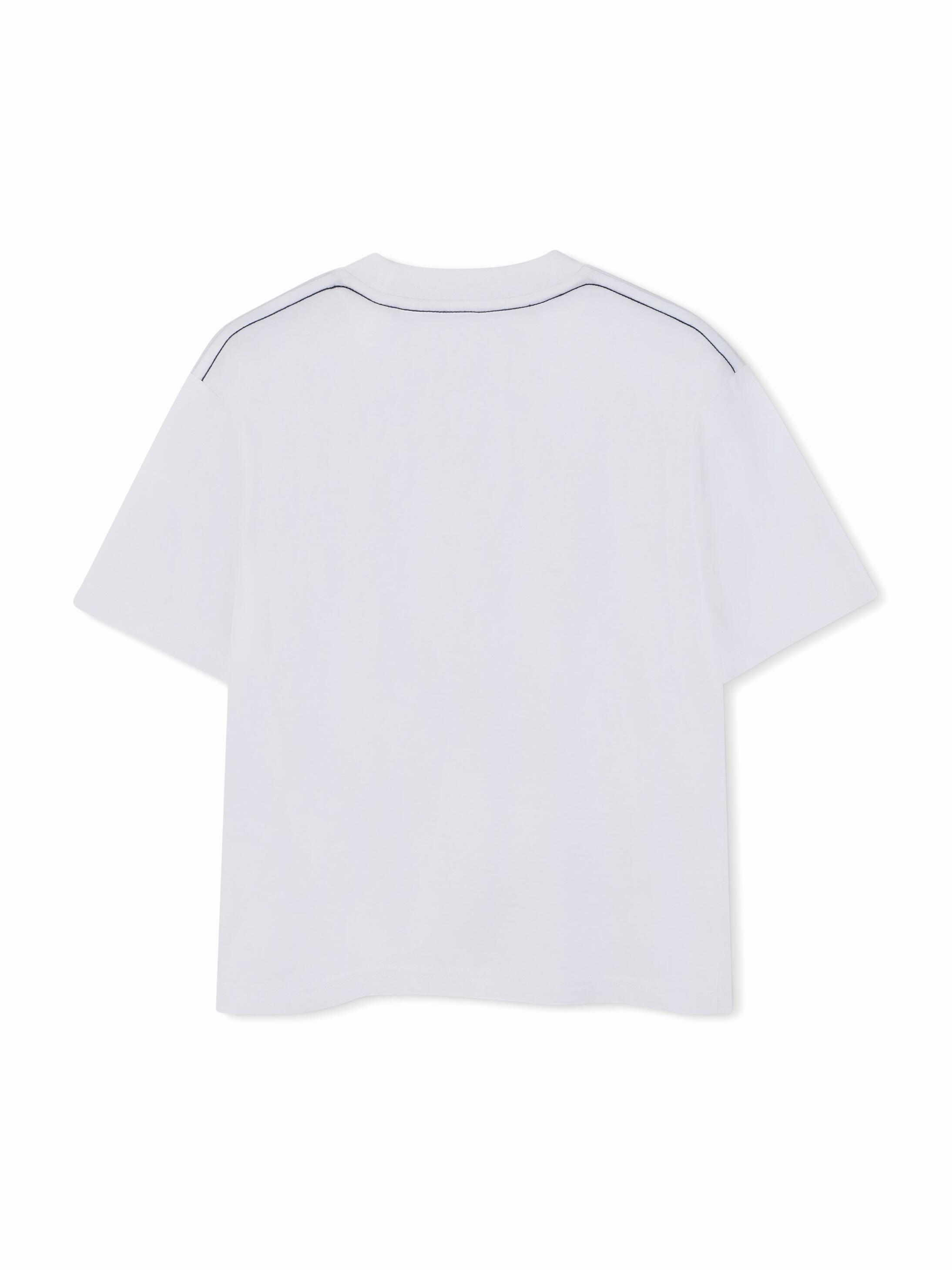 Tee Shirt Garçon Timberland T60791 10p Blanc 2/3