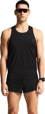 Craft race day t-shirt zonder mouwen, zwart, heren