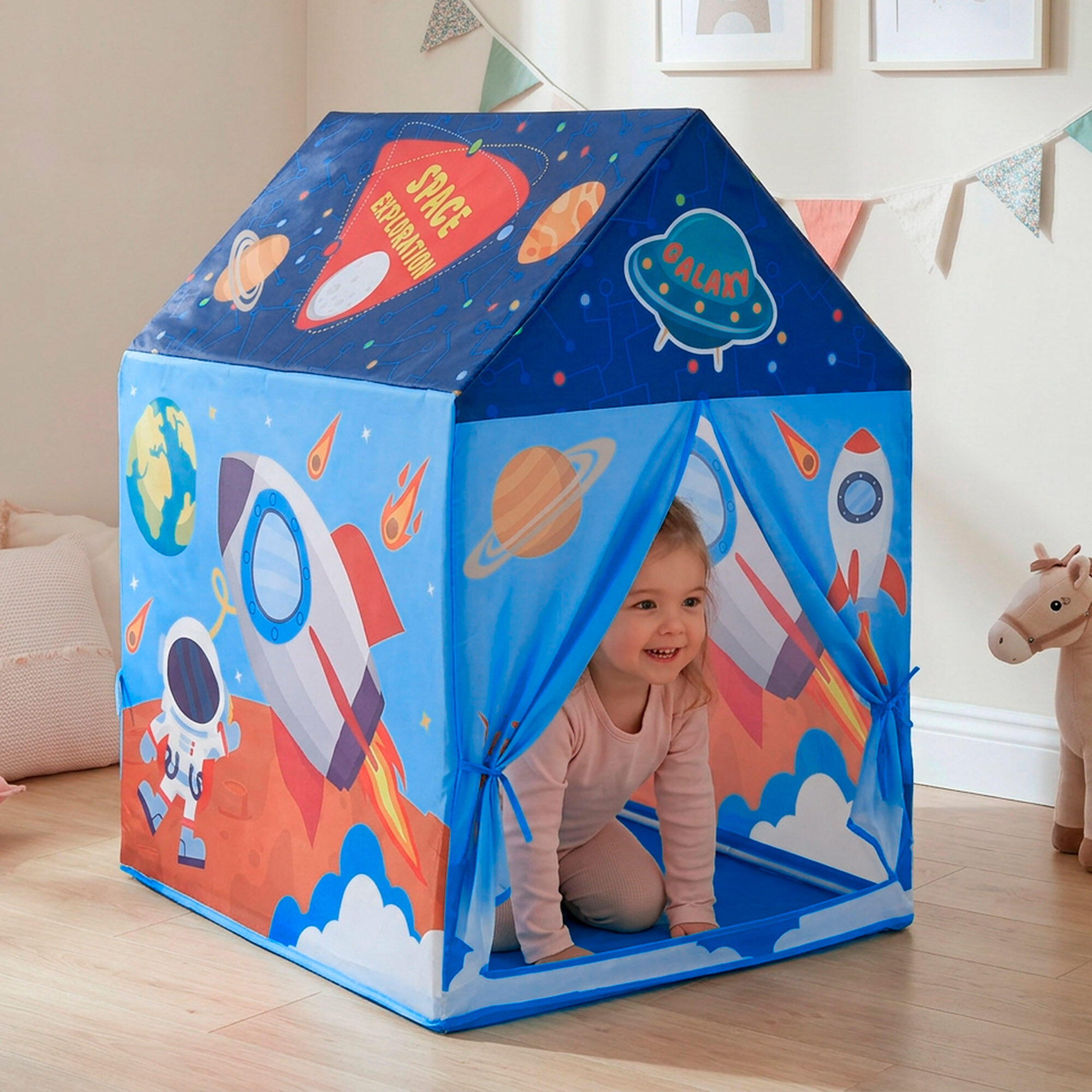 Maisonnette en tissu pour enfants Fun Area, 95x70x104 cm, avec porte 2/7