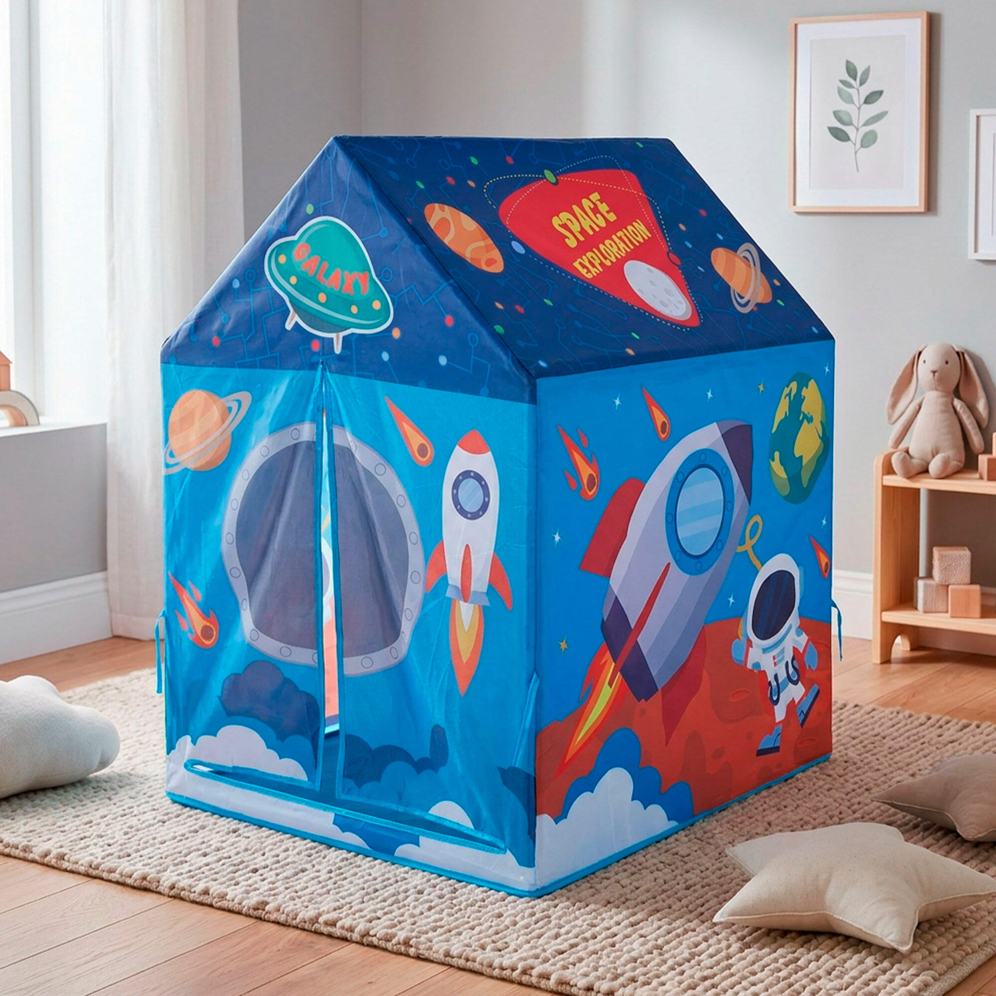 Maisonnette en tissu pour enfants Fun Area, 95x70x104 cm, avec porte 5/7