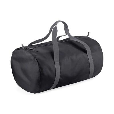 Bagbase packaway barrel bag - zwart / grafietgrijs