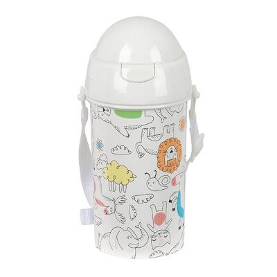 Borraccia Thermos Bambini Unicornio Rosa acciaio inossidabile con manico e