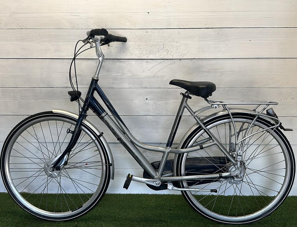 Cross stadsfiets bike, metal/grijs 2/3