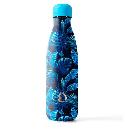 Gourde isotherme Tropical en acier inoxydable anti-fuite Doble Pared Bleu 0,5 L