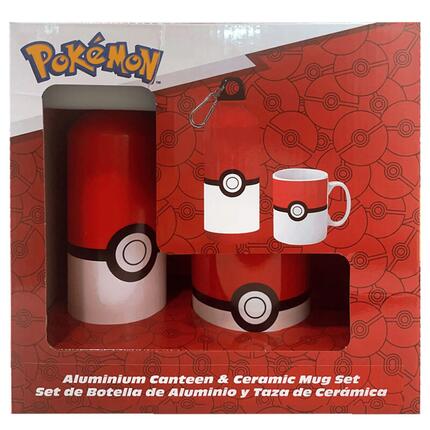 Aluminiowa butelka + kubek Educa Borras Pokémon