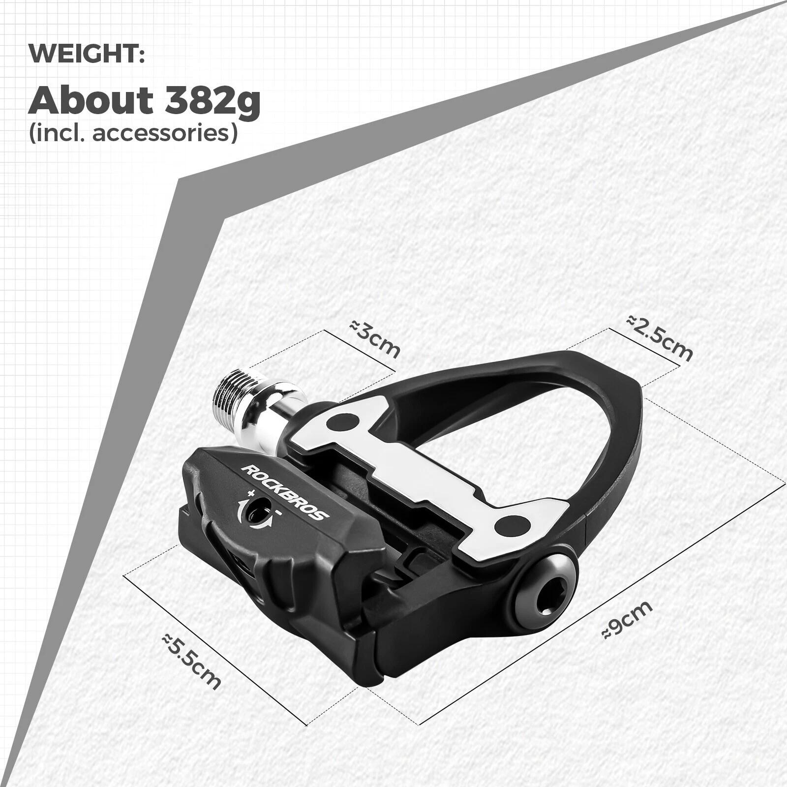 ROCKBROS Fahrradpedale Klickpedal Nylon 5/6