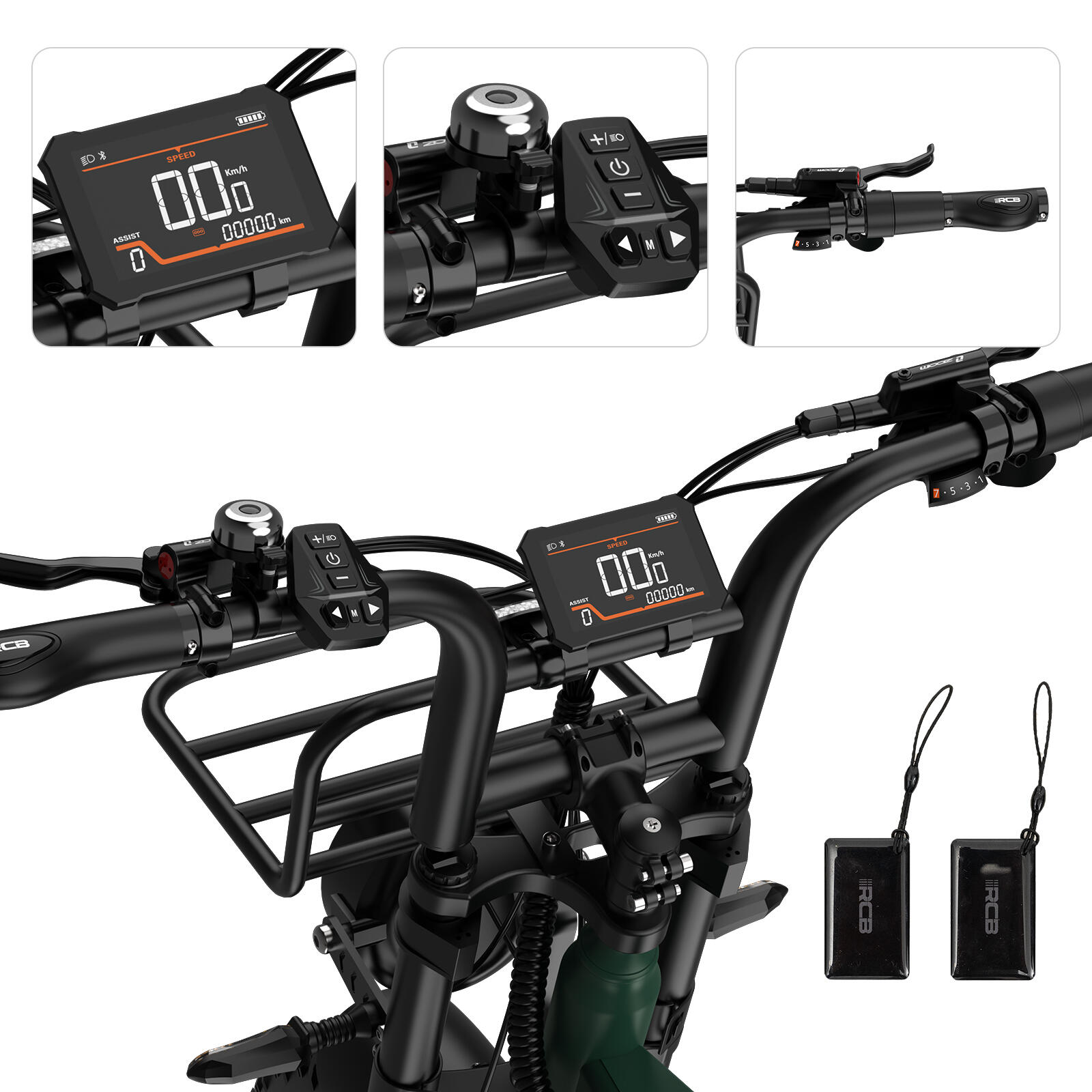 Bici litio adulta RCB G19 sensore coppia, autonomia 120-130km freno idr. 4/7