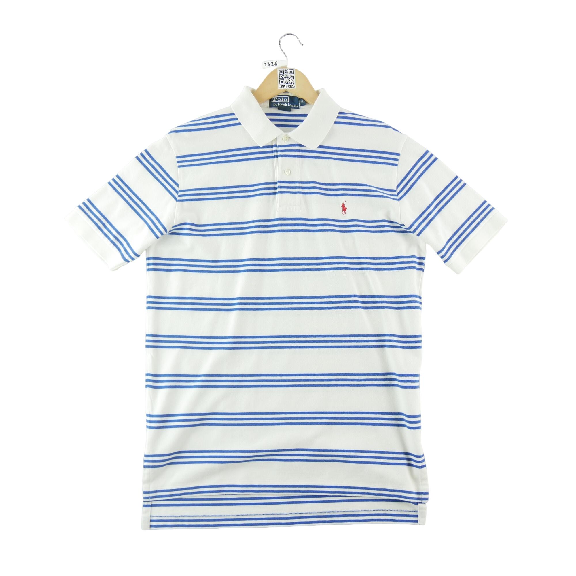Tweedehands - Polo Ralph Lauren herenshirt korte mouwen wit - Als nieuw 2/5