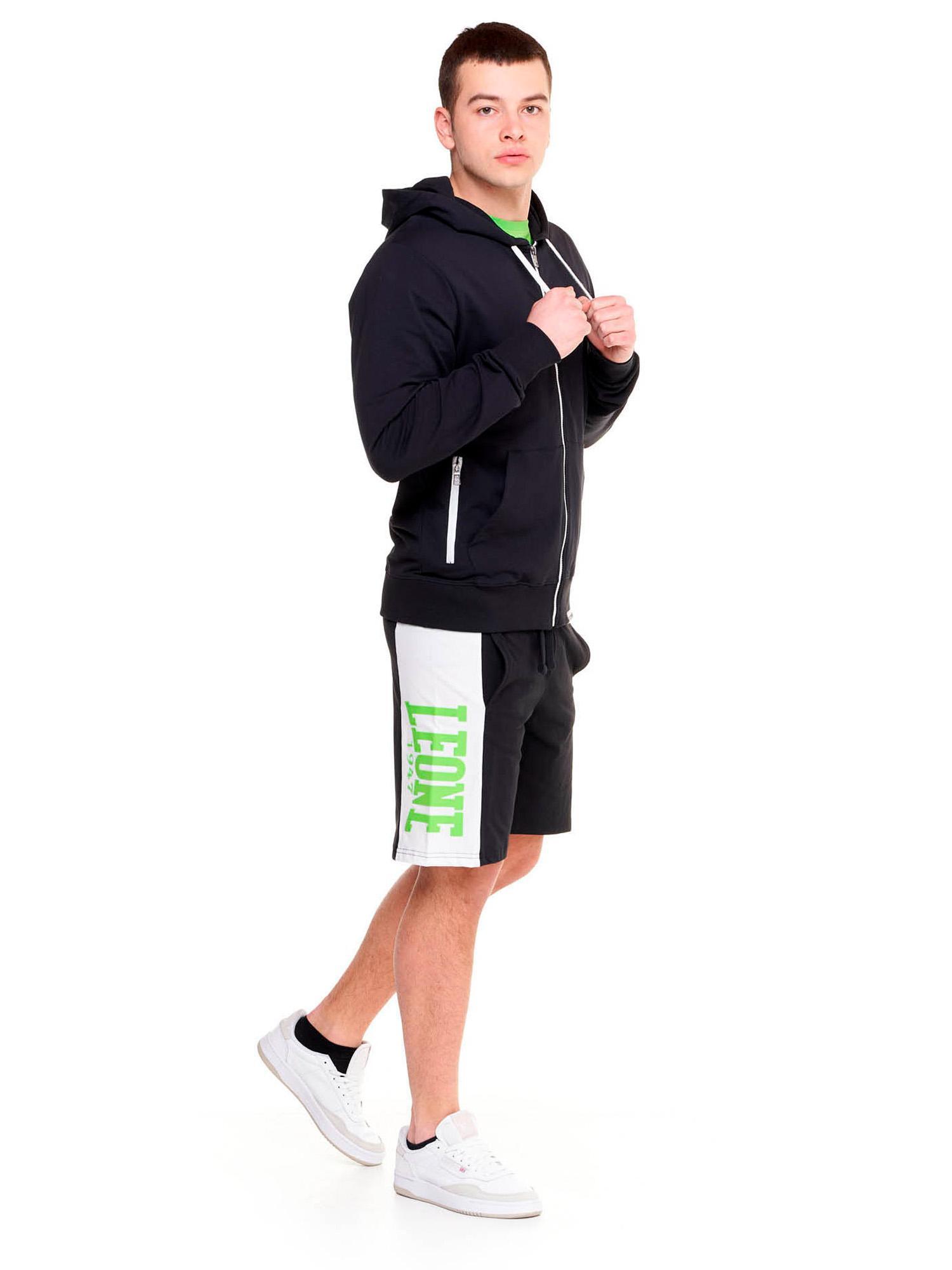 Felpa da uomo con cappuccio e zip Fight Fluo 3/6
