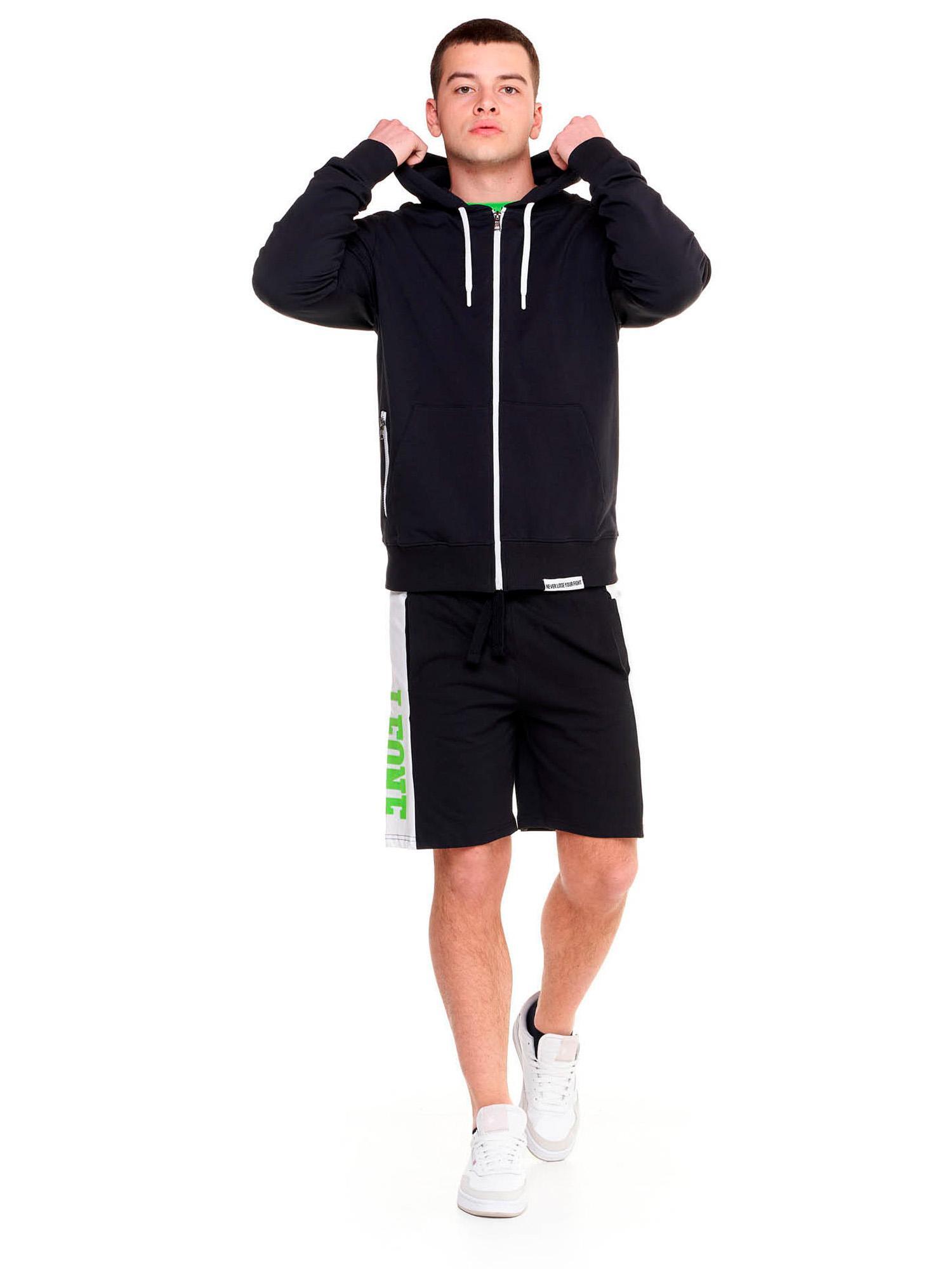Felpa da uomo con cappuccio e zip Fight Fluo 2/6