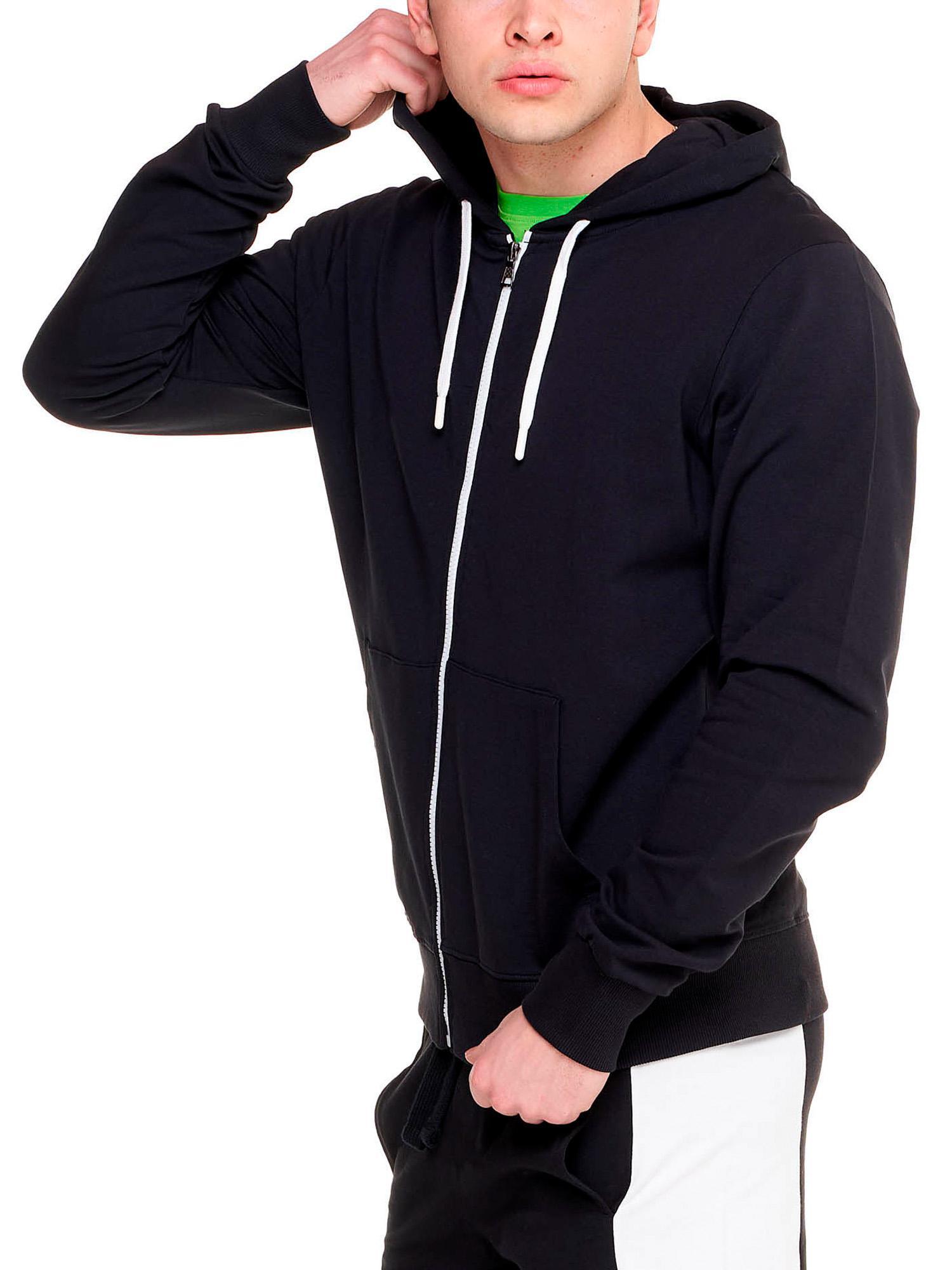 Felpa da uomo con cappuccio e zip Fight Fluo 5/6