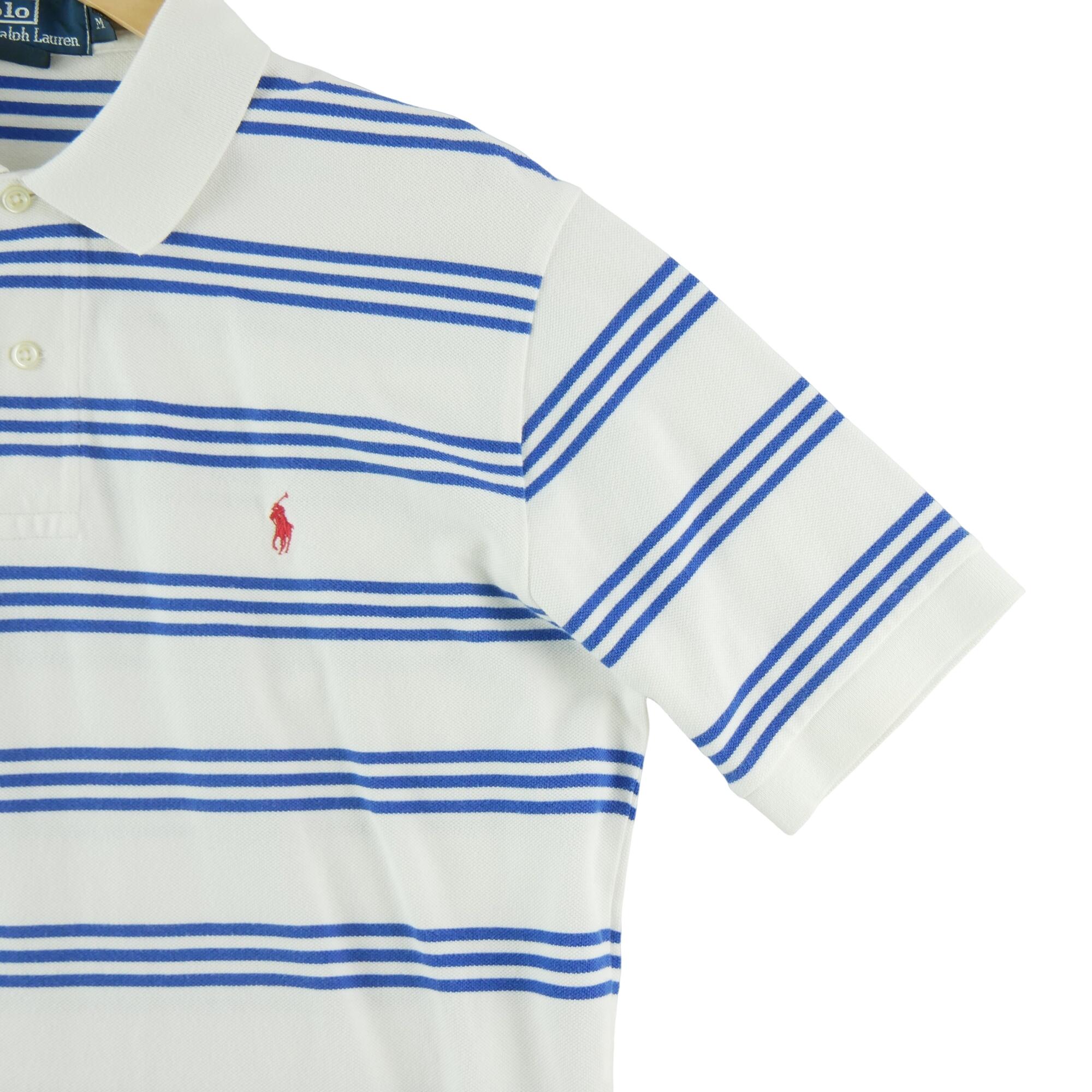 Tweedehands - Polo Ralph Lauren herenshirt korte mouwen wit - Als nieuw 4/5