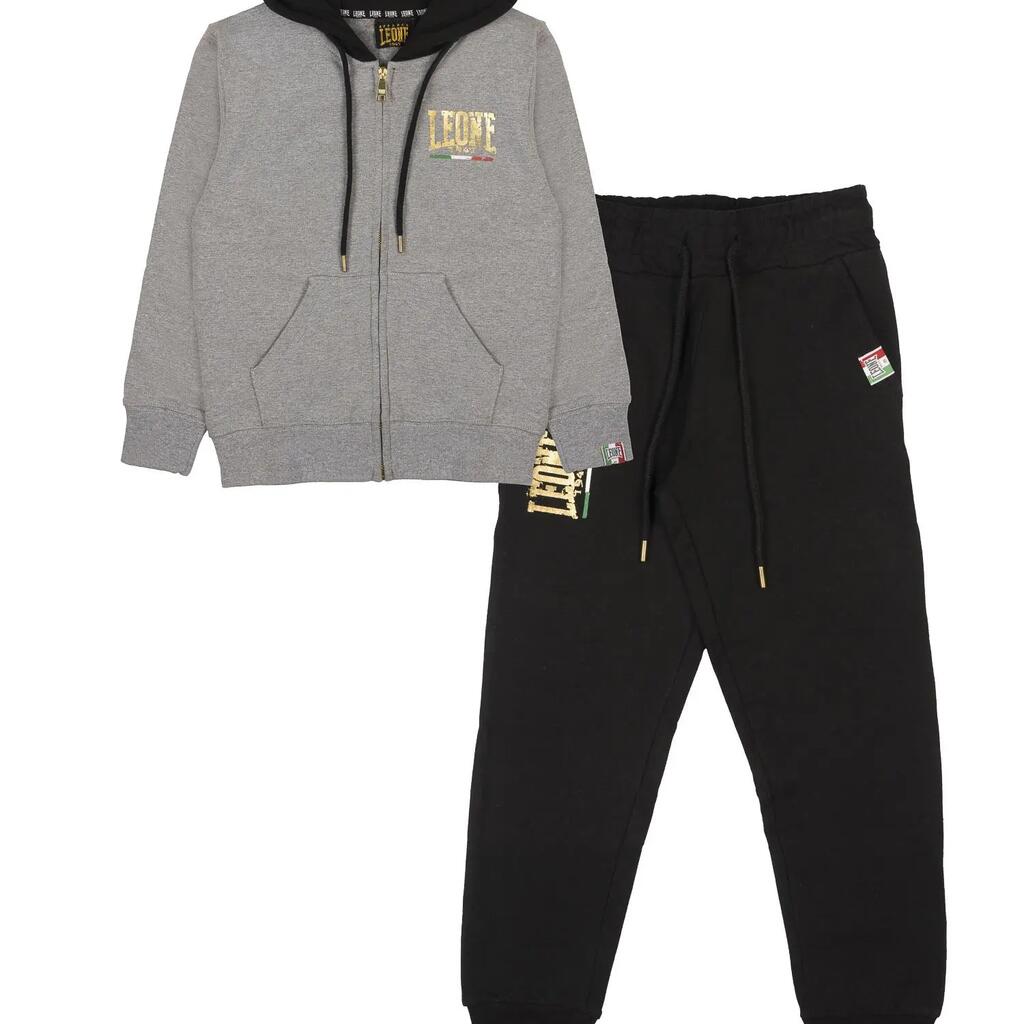 Boy hoody tracksuit full zip Gold Boy
