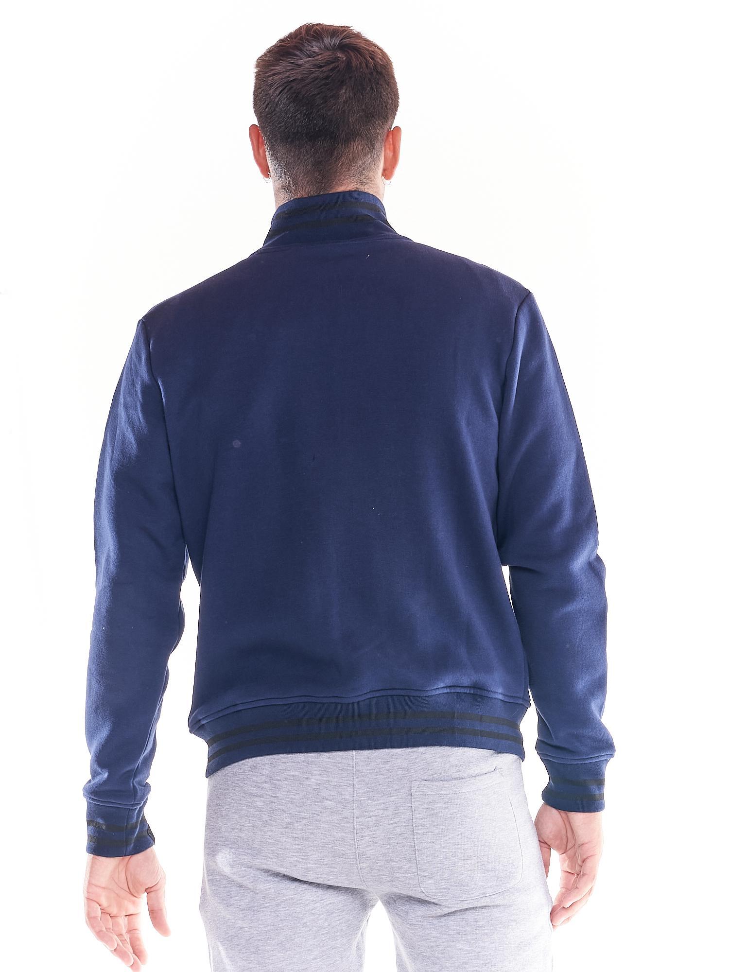 Felpa uomo full zip collo alto icona leone linea Soft Basic 4/6