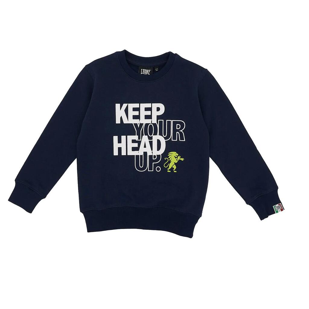 Basic logo crewneck sweatshirts for kids