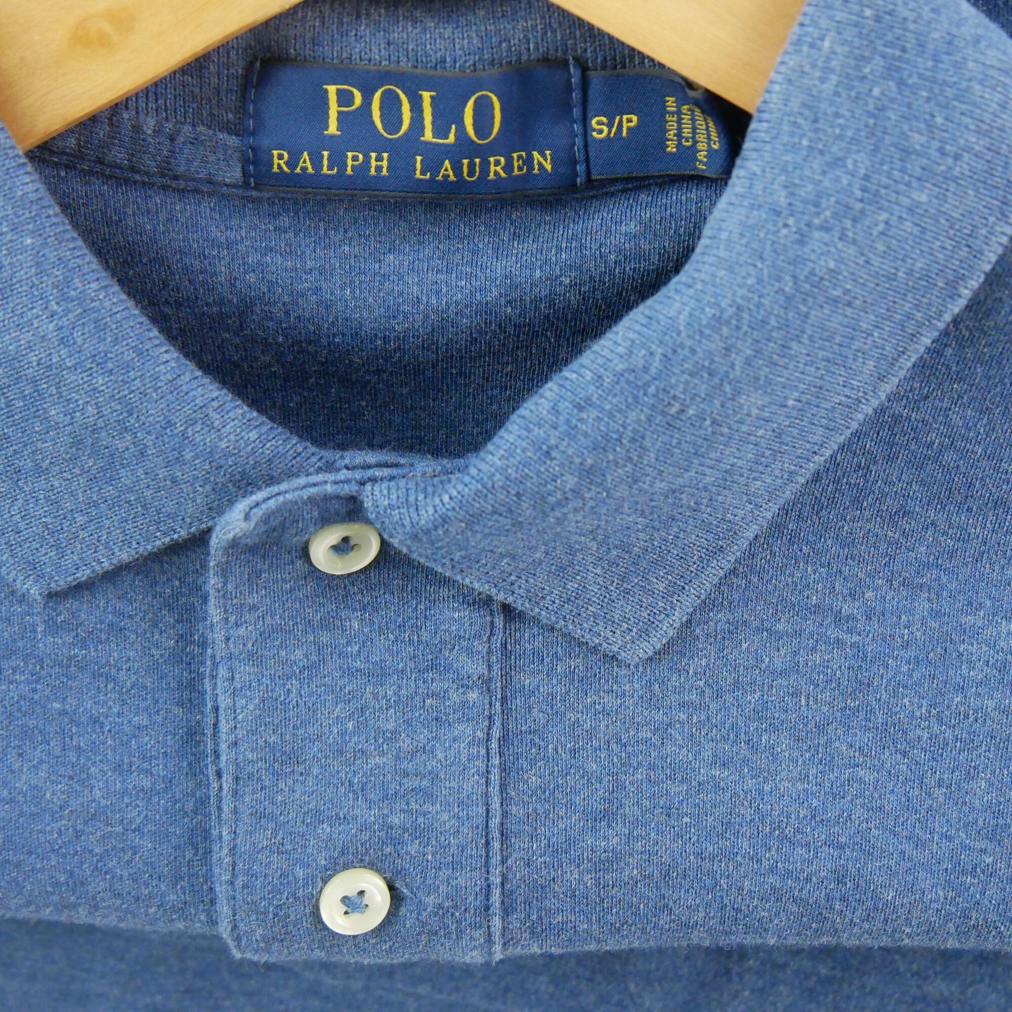 Tweedehands - Polo Ralph Lauren heren polo korte mouw blauw - Als nieuw 5/5