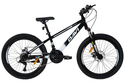 Vélo VTT 24 pouces, 9-12 ans, cadre robuste 11", suspension, Davi Terrano