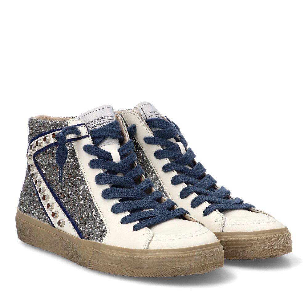 Deportivas Casual Mujer Suela Plana - Modelo M5050 Plata 2/6