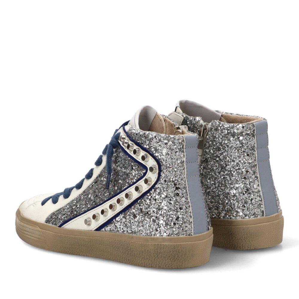Deportivas Casual Mujer Suela Plana - Modelo M5050 Plata 4/6